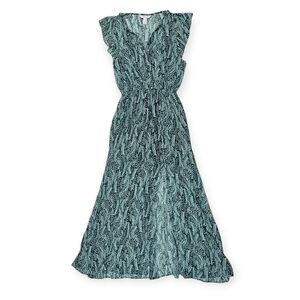 White House Black Market Teal Maxi Dress